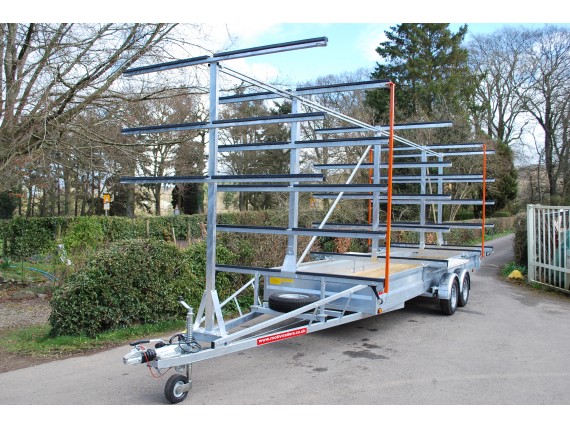 MT1865 RB 5x20 Centre Post Rowing Boat Trailer