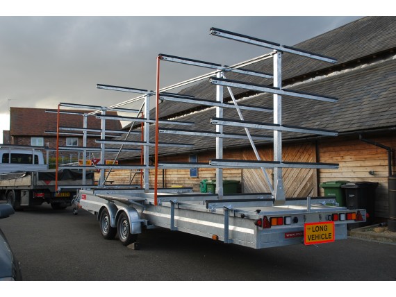 MT1865 RB 5x20 Centre Post Rowing Boat Trailer